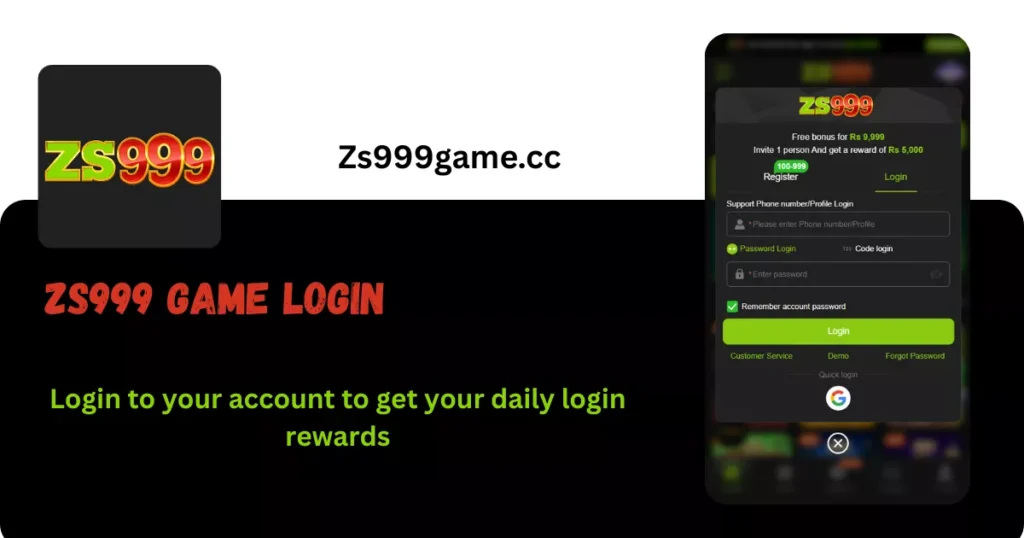 Zs999 Login - Zs999 Game Sign in